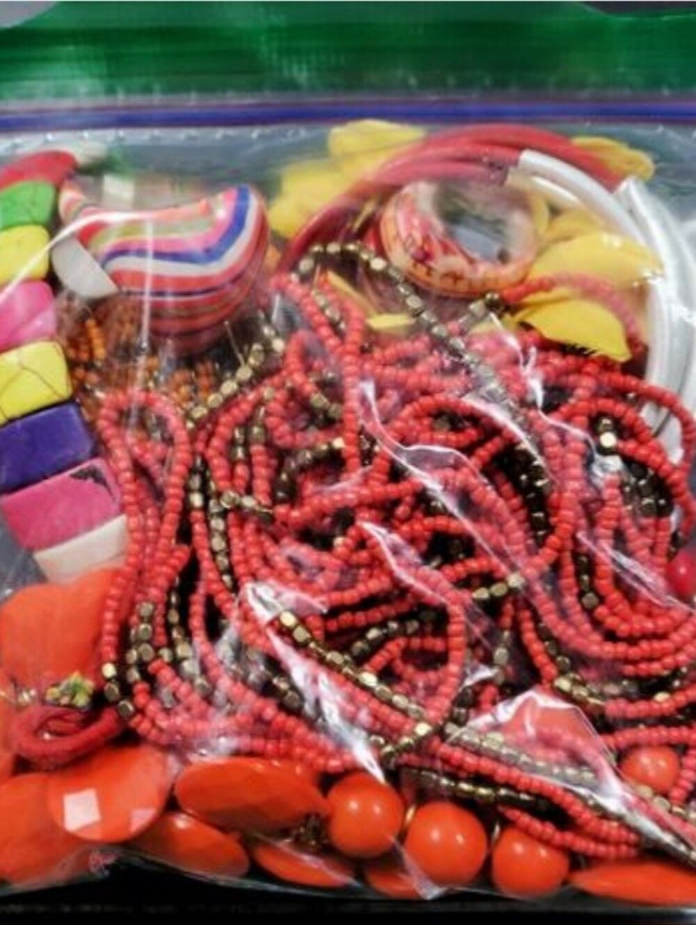 MIXED LOT Jewelry Bag Various Sizes Colors Metals Materials & Condition